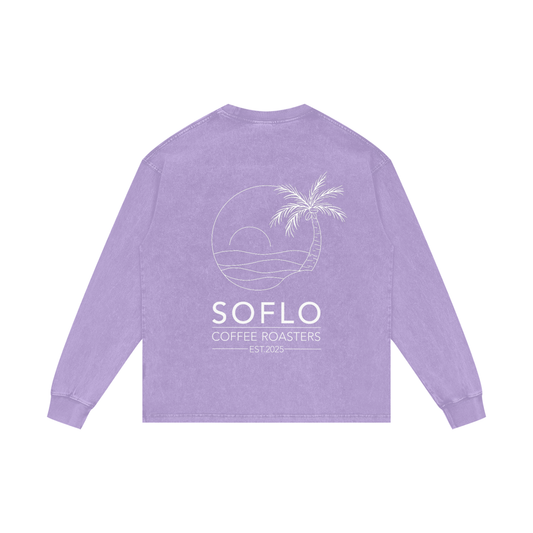 Acid Wash Oversized Long Sleeve