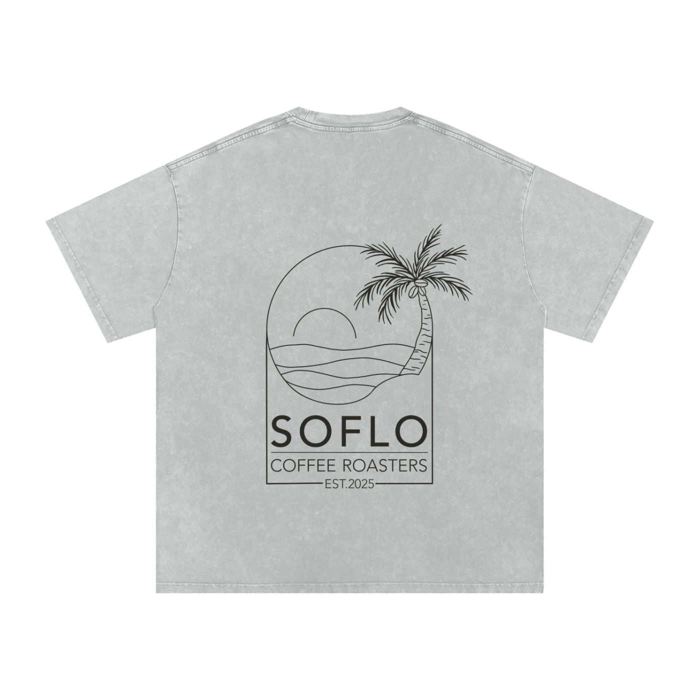 Snow Washed Oversized Cotton T-Shirt