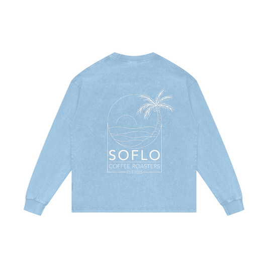 Acid Wash Oversize Long Sleeve T-Shirt
